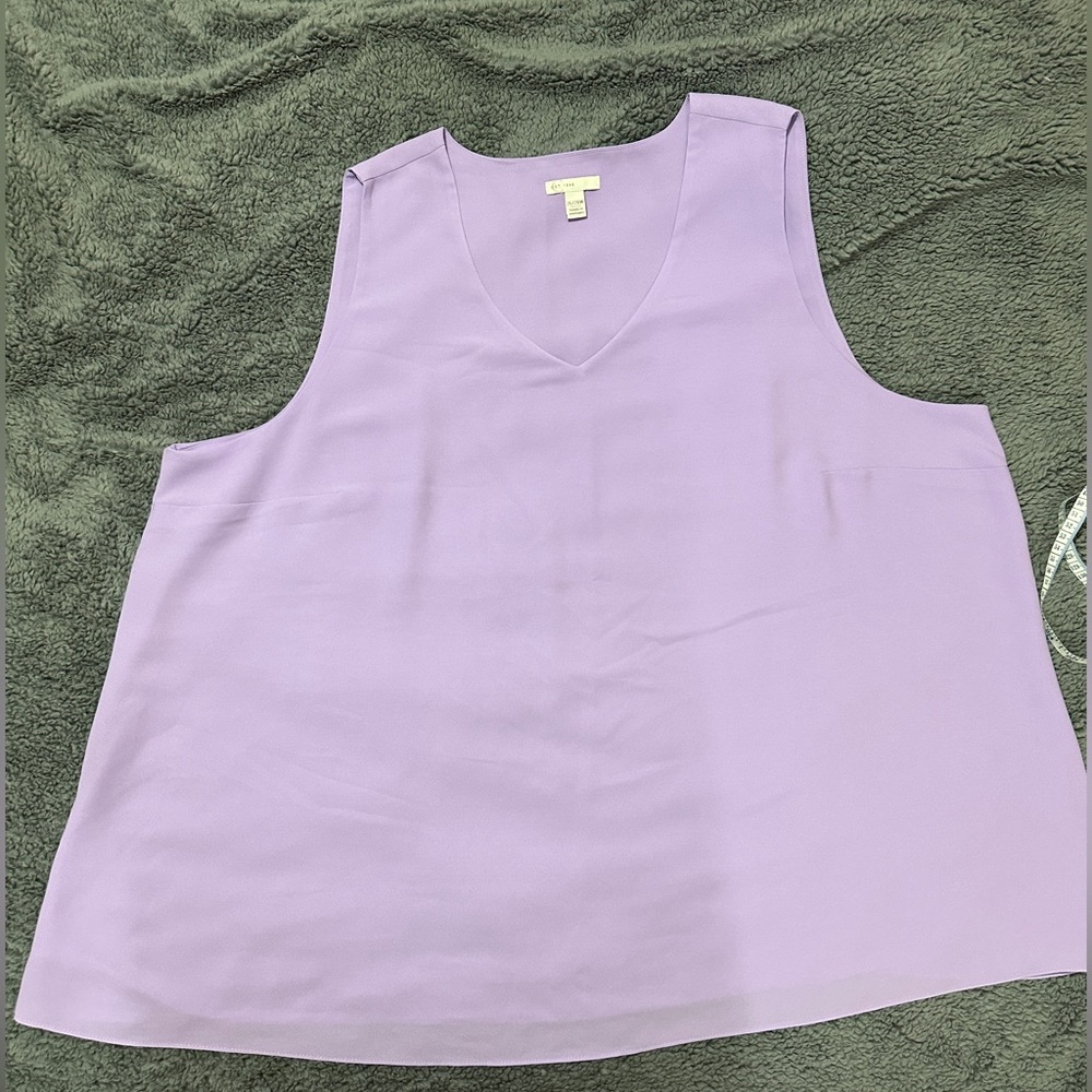 Cato 26/28w lavender tank top